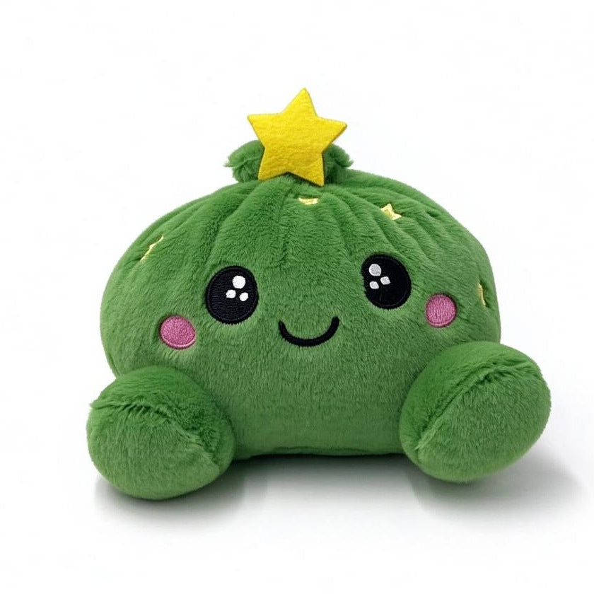 Christmas Bao Bun Plush Toys – Cute Holiday Dumpling Characters, Plush Only or with Bamboo Steamer Gift Box