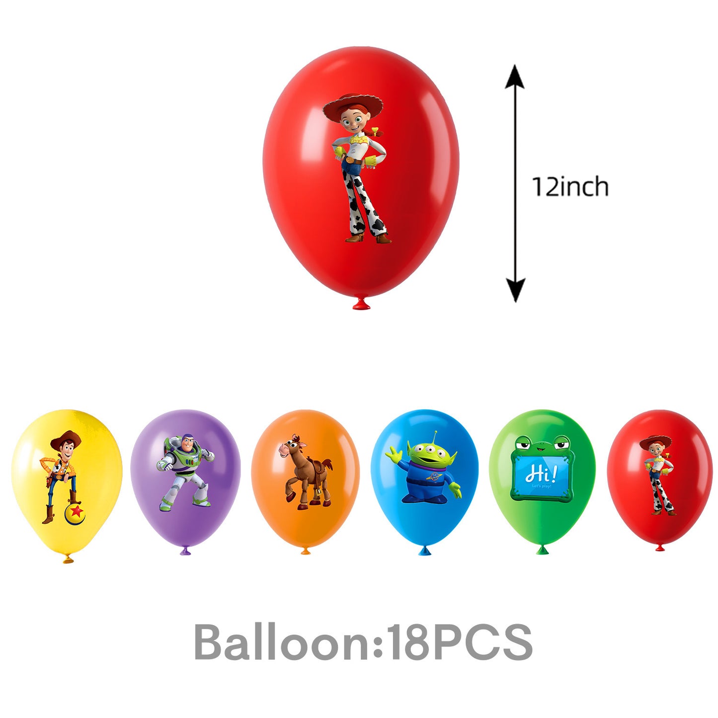 Cartoon Woody Buzz Series Birthday Party Supplies Themed Tableware and Decorations