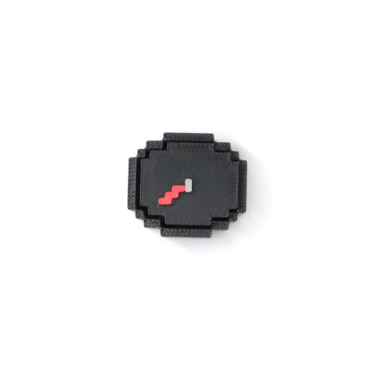 3D Printed Pixel Block Fidget Clicker Keychain – Mechanical Keyboard Feel Push Button Toy & Bag Charm