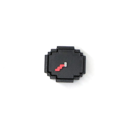 3D Printed Pixel Block Fidget Clicker Keychain – Mechanical Keyboard Feel Push Button Toy & Bag Charm