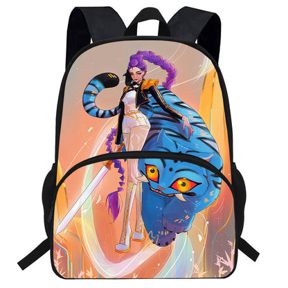 K-Pop Demon Hunters Printed Backpack Cartoon Student School Bag Anime Merch Kids