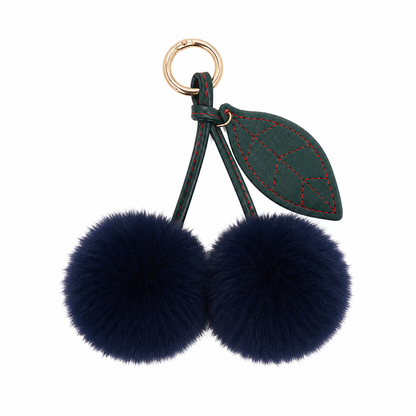 Cherry Plush Bag Pendant Lovely Keychain Cartoon Keyring Accessory