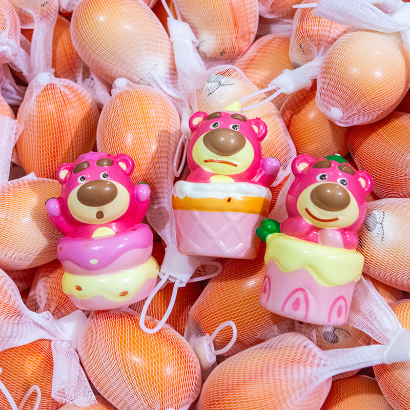 Cartoon Style Slow Rebound Squishy Stress Toy Doll Keychain Squeeze Fidget for Kids & Adult