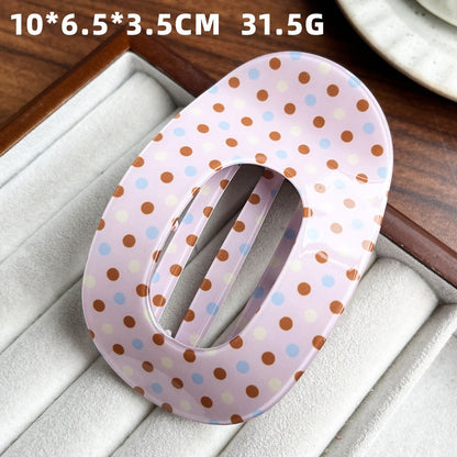 Bone-Shaped Acetate-Look Hair Claw Clip – Patterned Hair Clip