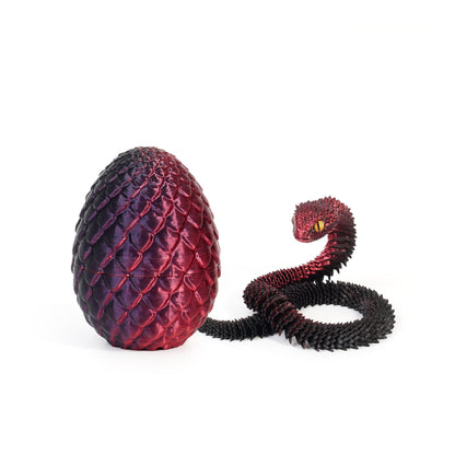 3D Printed Dragon Egg Fidget Toy with Articulated Dragon – Colorful Sensory Stress Relief Toy & Collectible Gift