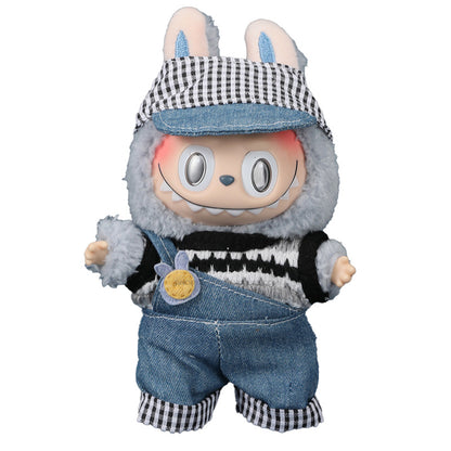 17cm Labubu Doll Clothes Outfit Set Changeable Costume