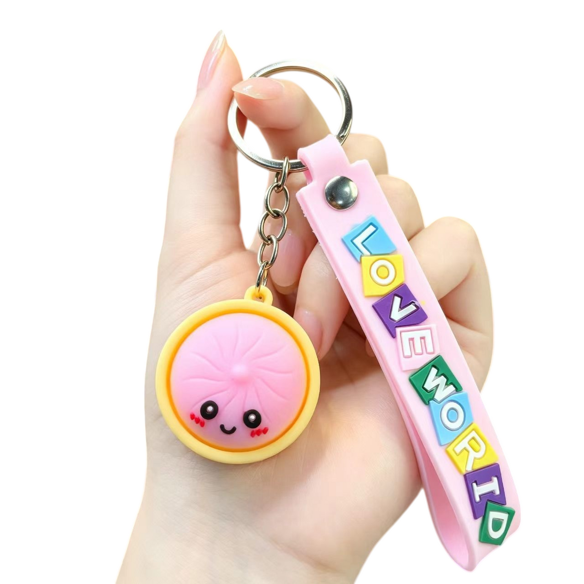 Food & Dessert Butter, Cheese & Bao Bun Keychains Silicone Bag Charms & Accessories