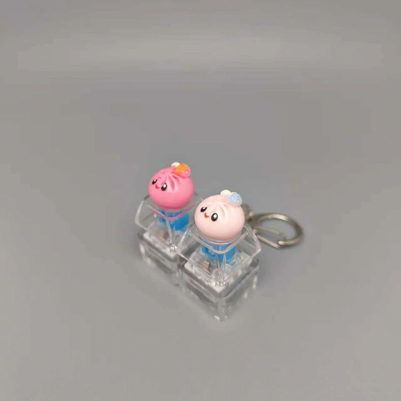 Mini Dumpling Fidget Charm Keychain Pop Fun Stress Sensory Toy Relief Accessory