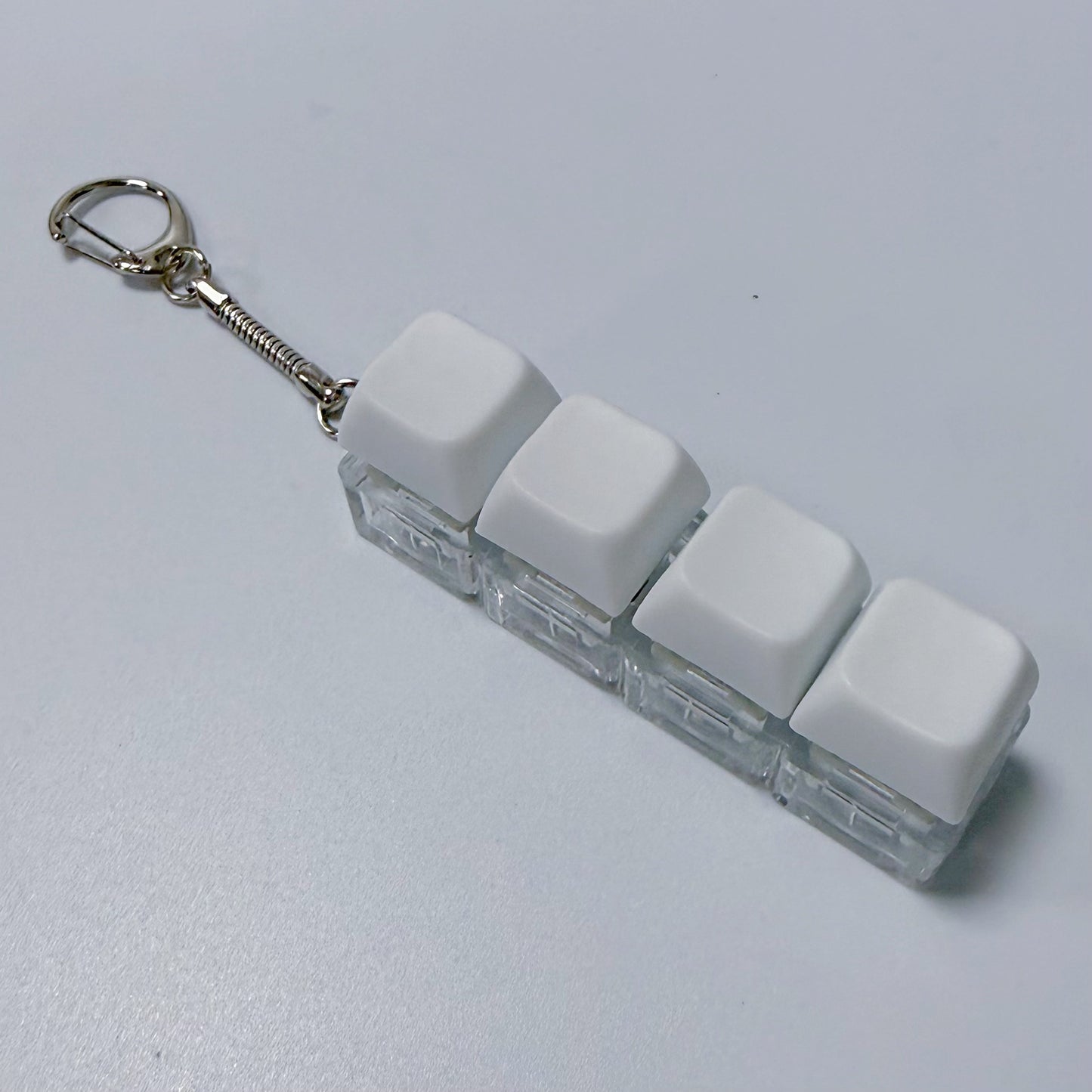 Pastel Colors Finger Press Button Cube Squishy Keyboard Keychain Stress Relief Toy