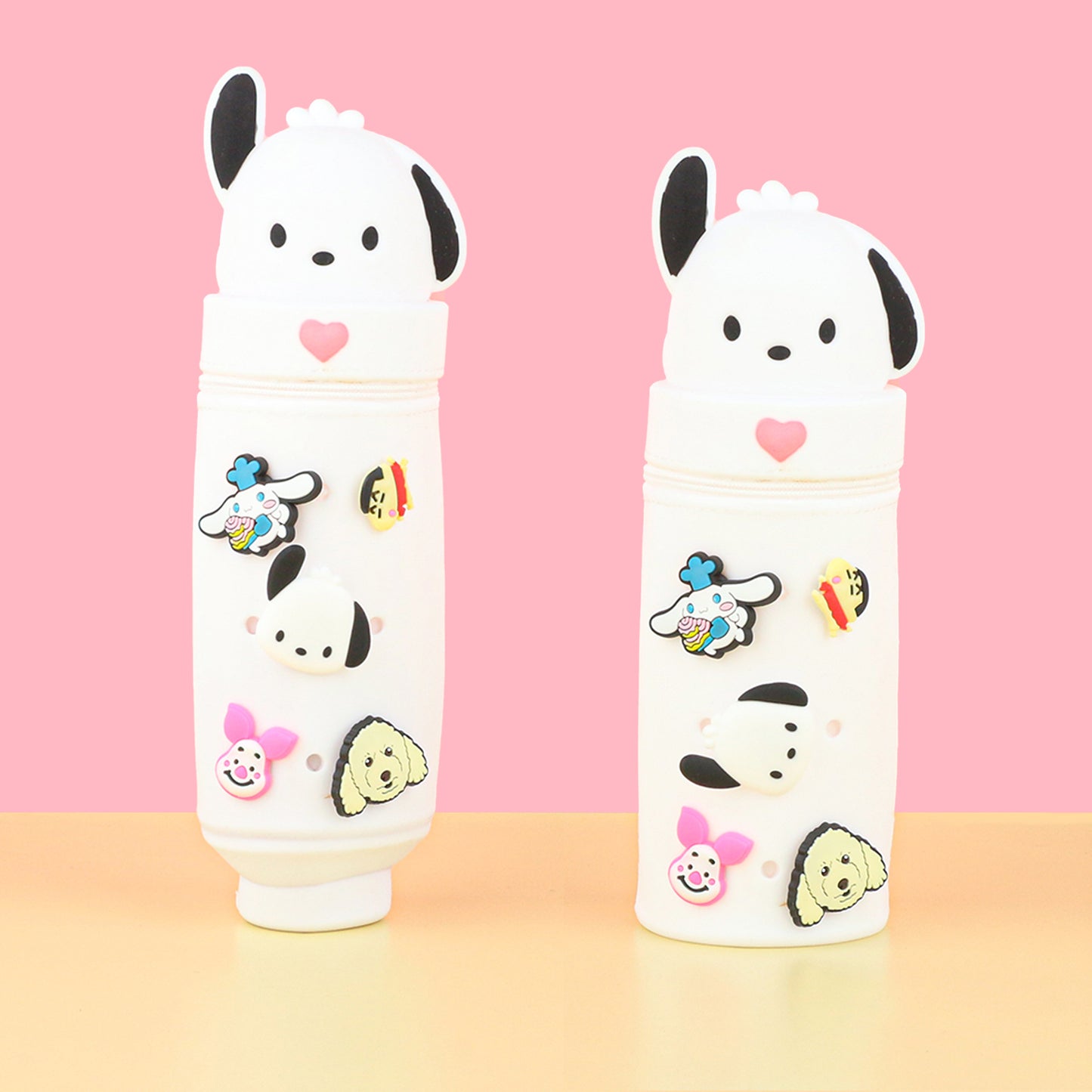 Cartoon Character Silicone Pencil Case & Desk Organizer for Kids and Students