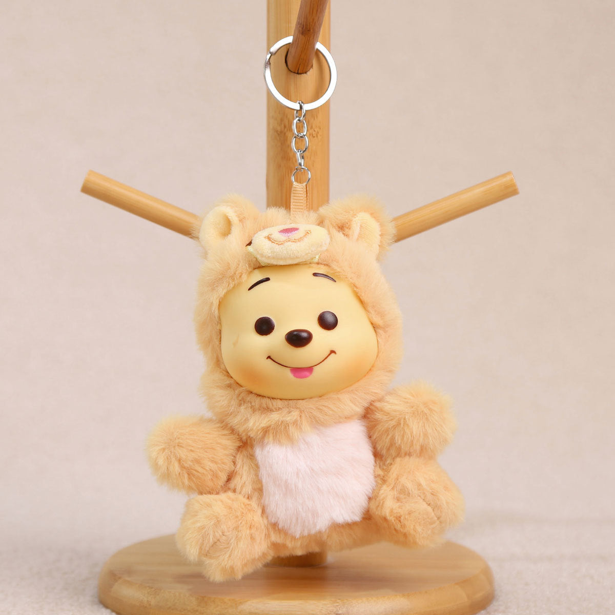 Cartoon Plush Key Chain Vinyl Plush Rabbit Bag Charm Collectible Doll