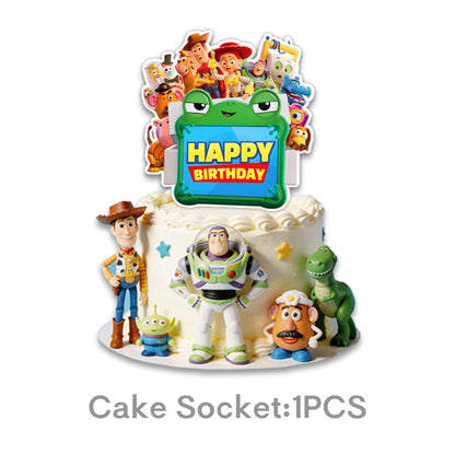 Cartoon Woody Buzz Series Birthday Party Supplies Themed Tableware and Decorations