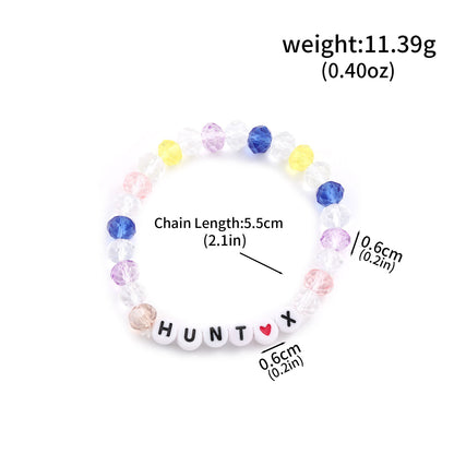 K-Pop Demon Hunters Bracelet Set Mixed Metal Braided Cord & Colorful Seed Bead Bracelets