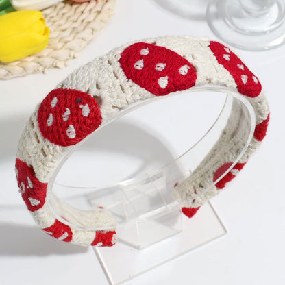 Handmade Crochet Headband Boho Knitted Hair Band for Women & Girls Granny Square Hair Accessory