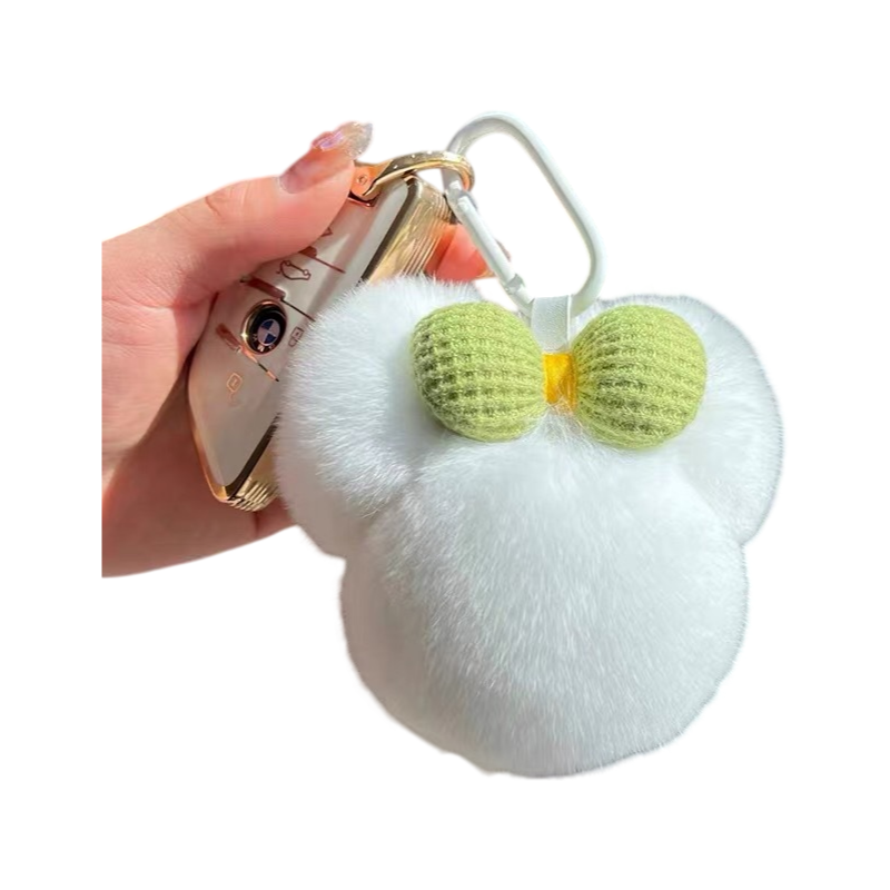 Eco-Friendly Plush Animal Keychain Cute Stuffed Car Key Pendant Bag Charm