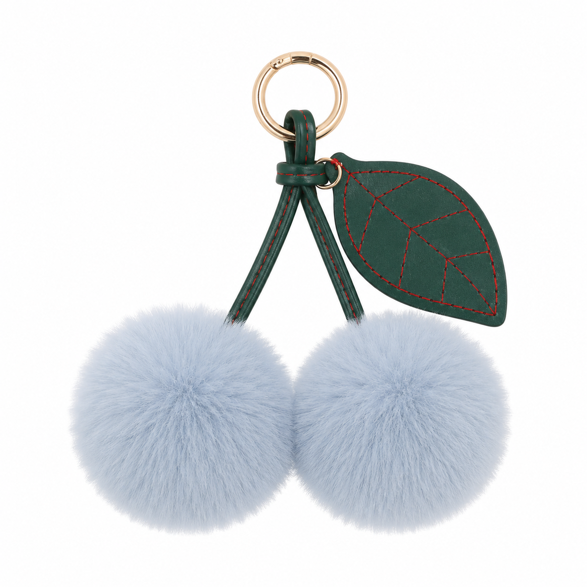 Cherry Plush Bag Pendant Lovely Keychain Cartoon Keyring Accessory