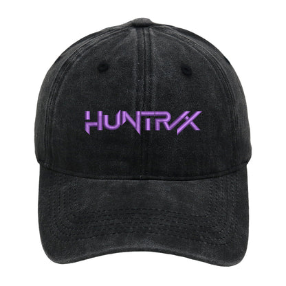 K-Pop Demon Hunter HUNTR/X Embroidered Washed Baseball Cap – Unisex Casual Hat