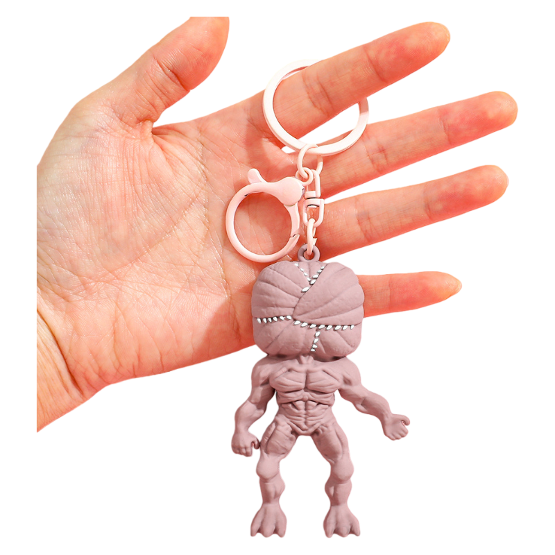 Stranger Things Supernatural TV-Inspired Retro Sci-Fi Character Silicone Keychain