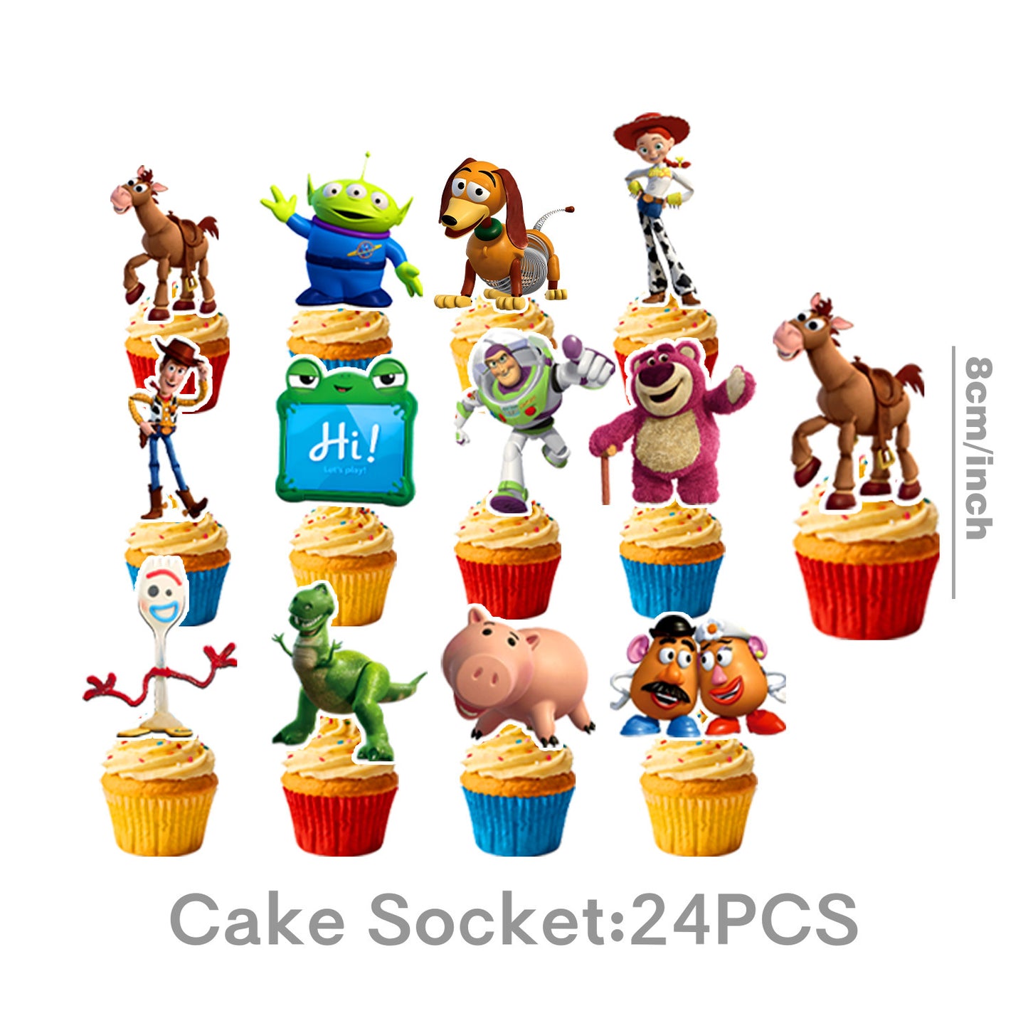 Cartoon Woody Buzz Series Birthday Party Supplies Themed Tableware and Decorations