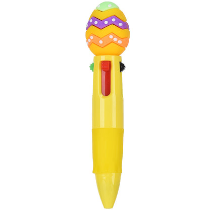 Mini 4-Color Click Pen – Creative Easter Bunny, Egg & Chick Design Journal Pen