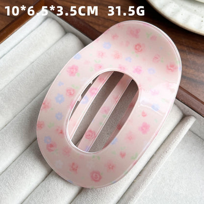 Bone-Shaped Acetate-Look Hair Claw Clip – Patterned Hair Clip