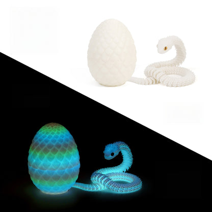3D Printed Dragon Egg Fidget Toy with Articulated Dragon – Colorful Sensory Stress Relief Toy & Collectible Gift