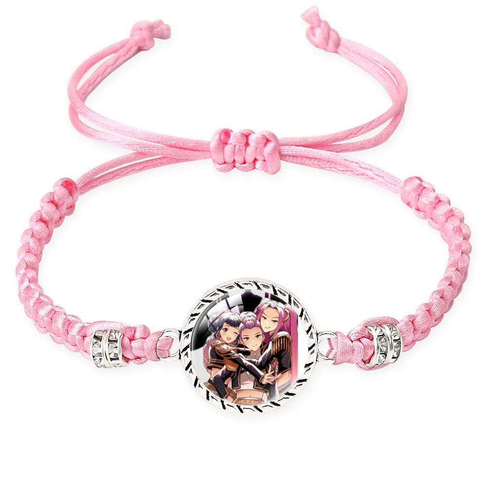 K-POP Demon Hunters Series Bracelet Set Creative Charm Braided Adjustable Bracelets
