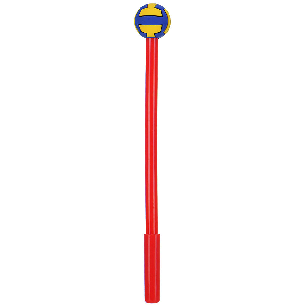 Sports Ball Silicone Top Gel Pen Black Ink Creative Ballpoint Pen
