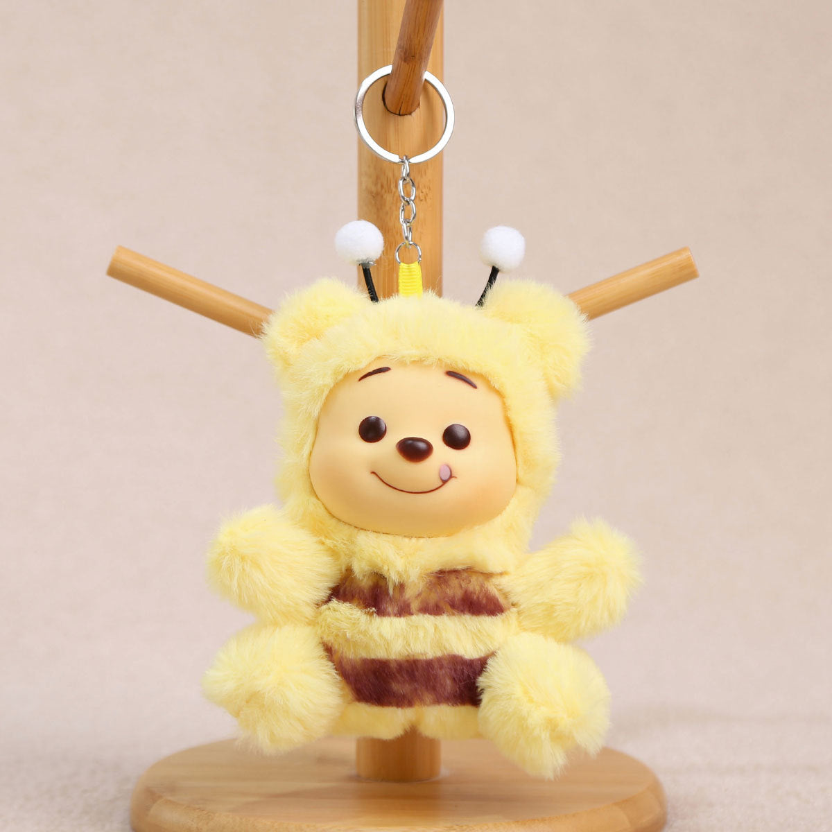Cartoon Plush Key Chain Vinyl Plush Rabbit Bag Charm Collectible Doll
