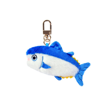 Cartoon Seafood Plush Keychain Sea Animal Stuffed Bag Charm Pendant  Keyring Accessory