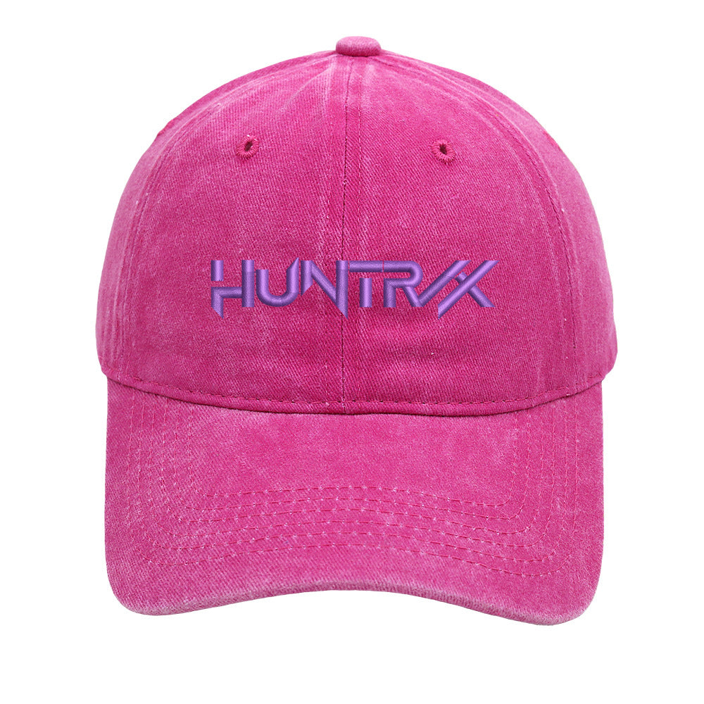 K-Pop Demon Hunter HUNTR/X Embroidered Washed Baseball Cap – Unisex Casual Hat
