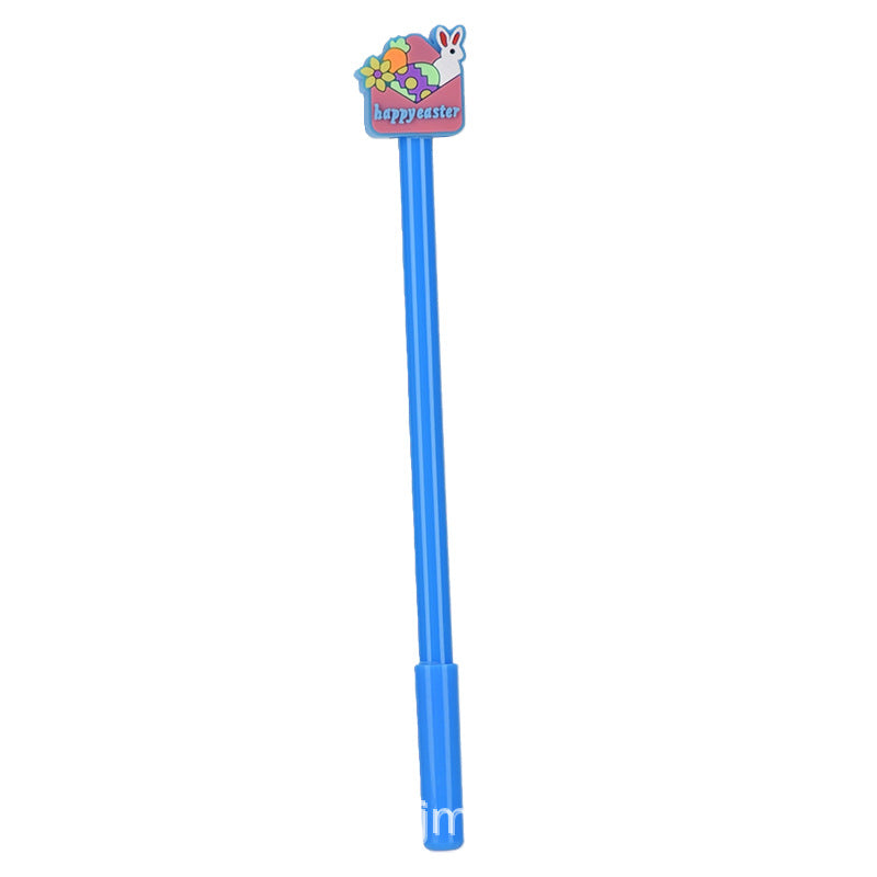 Cartoon Silicone Easter Bunny Pen Creative Topper Gel Pen Black Ink Journal Pen