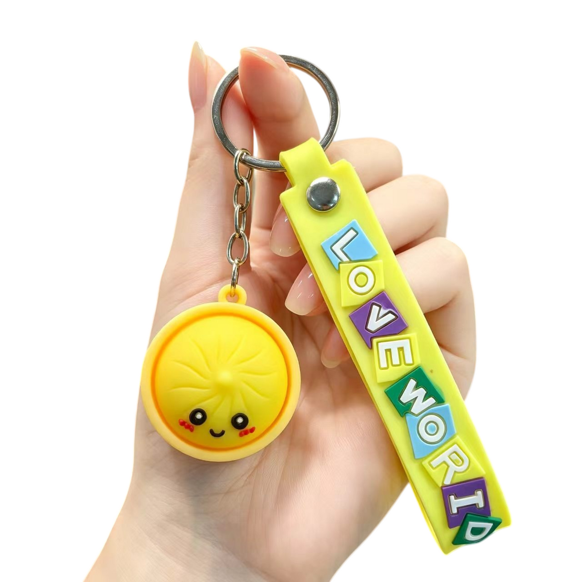 Food & Dessert Butter, Cheese & Bao Bun Keychains Silicone Bag Charms & Accessories
