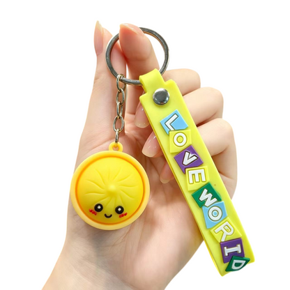 Food & Dessert Butter, Cheese & Bao Bun Keychains Silicone Bag Charms & Accessories