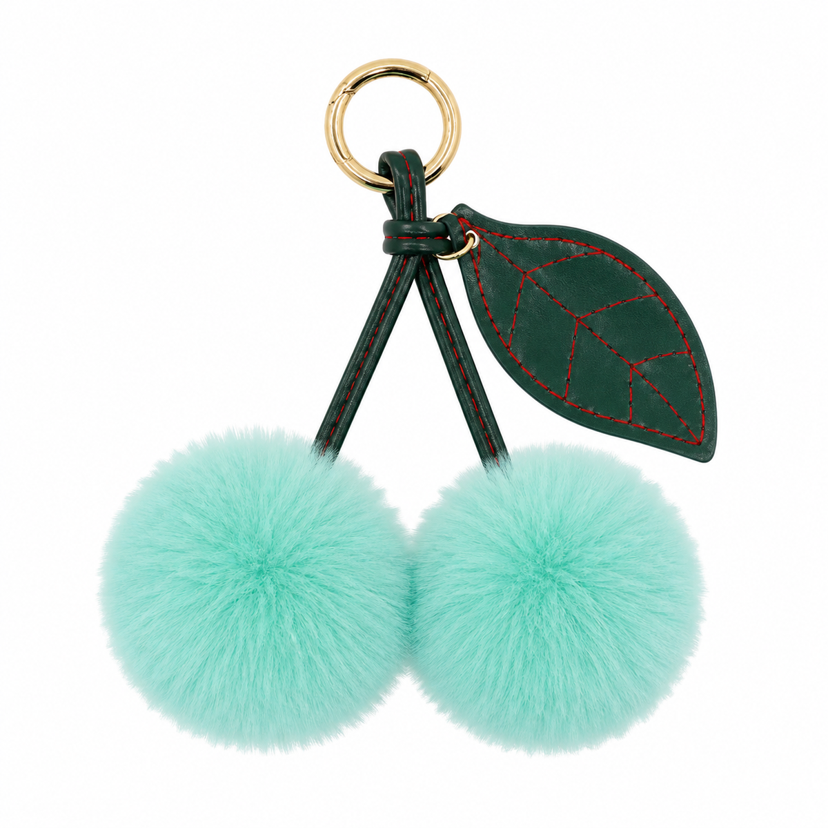 Cherry Plush Bag Pendant Lovely Keychain Cartoon Keyring Accessory