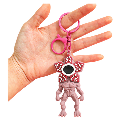 Stranger Things Supernatural TV-Inspired Retro Sci-Fi Character Silicone Keychain