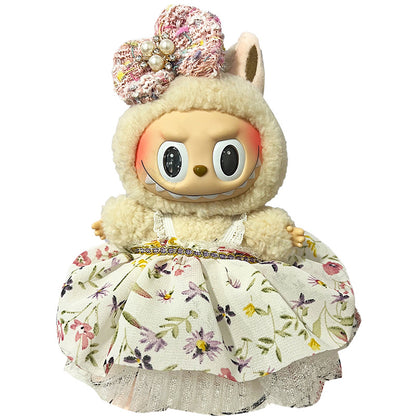 17cm Labubu Doll Clothes Outfit Set Changeable Costume