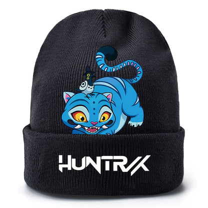K-Pop Demon Hunters Knit Beanie Cozy Plush Lined Pull-On Hat for Spring & Winter Unisex Street Style