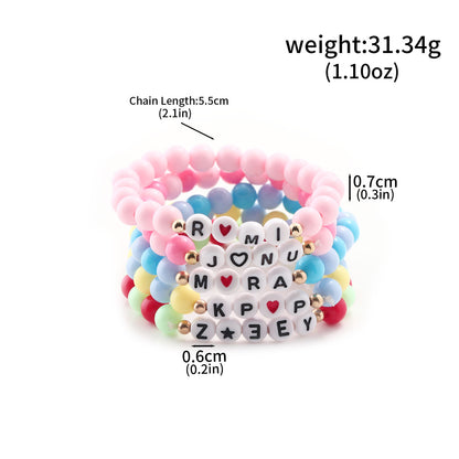 K-Pop Demon Hunters Bracelet Set Mixed Metal Braided Cord & Colorful Seed Bead Bracelets
