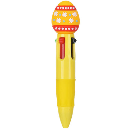 Mini 4-Color Click Pen – Creative Easter Bunny, Egg & Chick Design Journal Pen