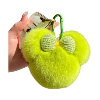 Eco-Friendly Plush Animal Keychain Cute Stuffed Car Key Pendant Bag Charm