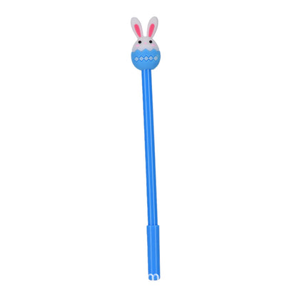 Cartoon Silicone Easter Bunny Pen Creative Topper Gel Pen Black Ink Journal Pen