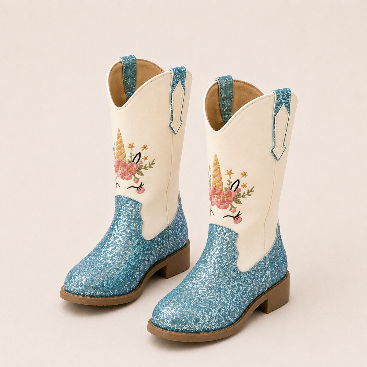 Girls Western Cowboy Boots – Glitter & Embroidered Styles