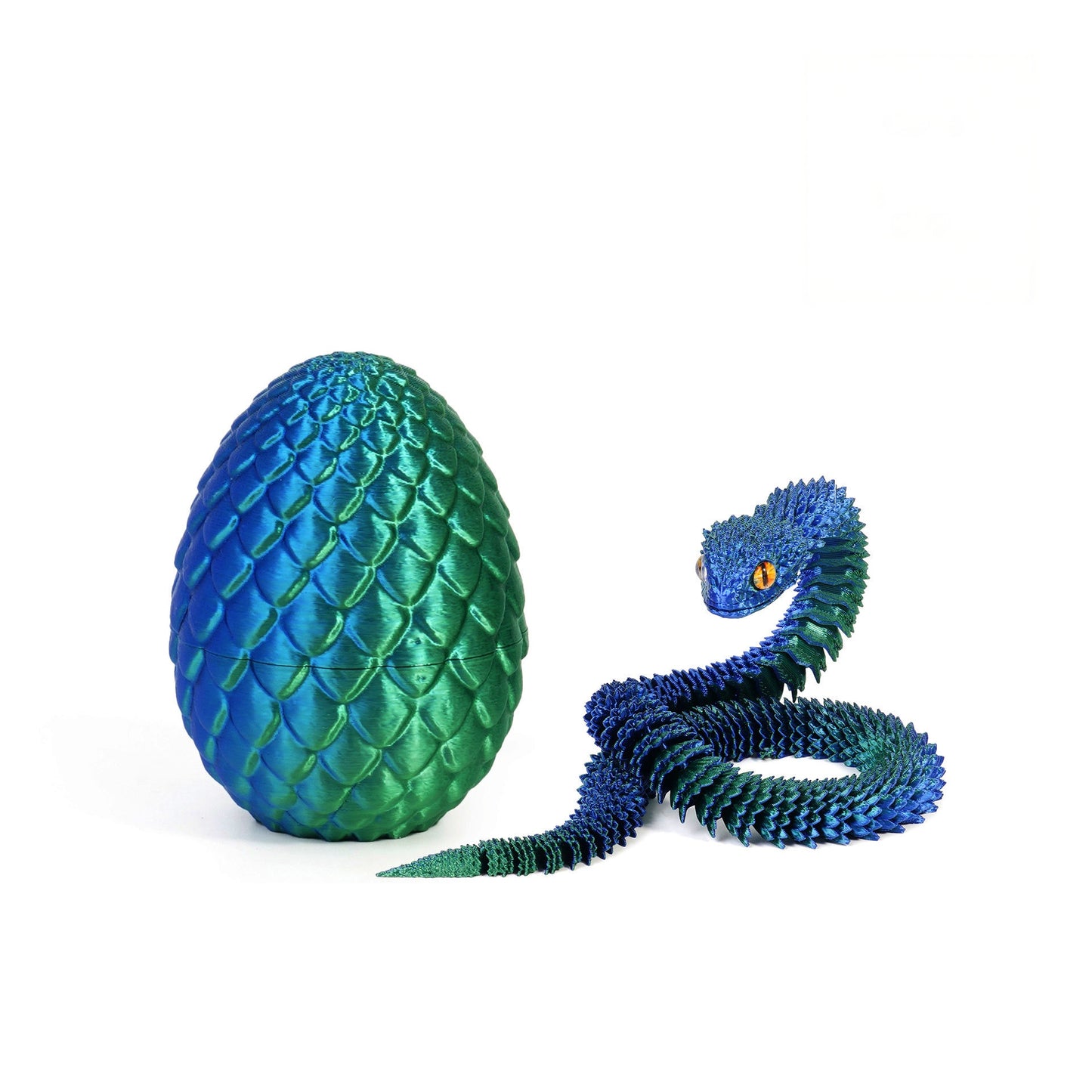 3D Printed Dragon Egg Fidget Toy with Articulated Dragon – Colorful Sensory Stress Relief Toy & Collectible Gift