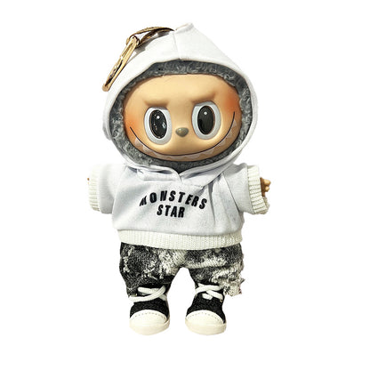 17cm Labubu Doll Clothes Outfit Set Changeable Costume