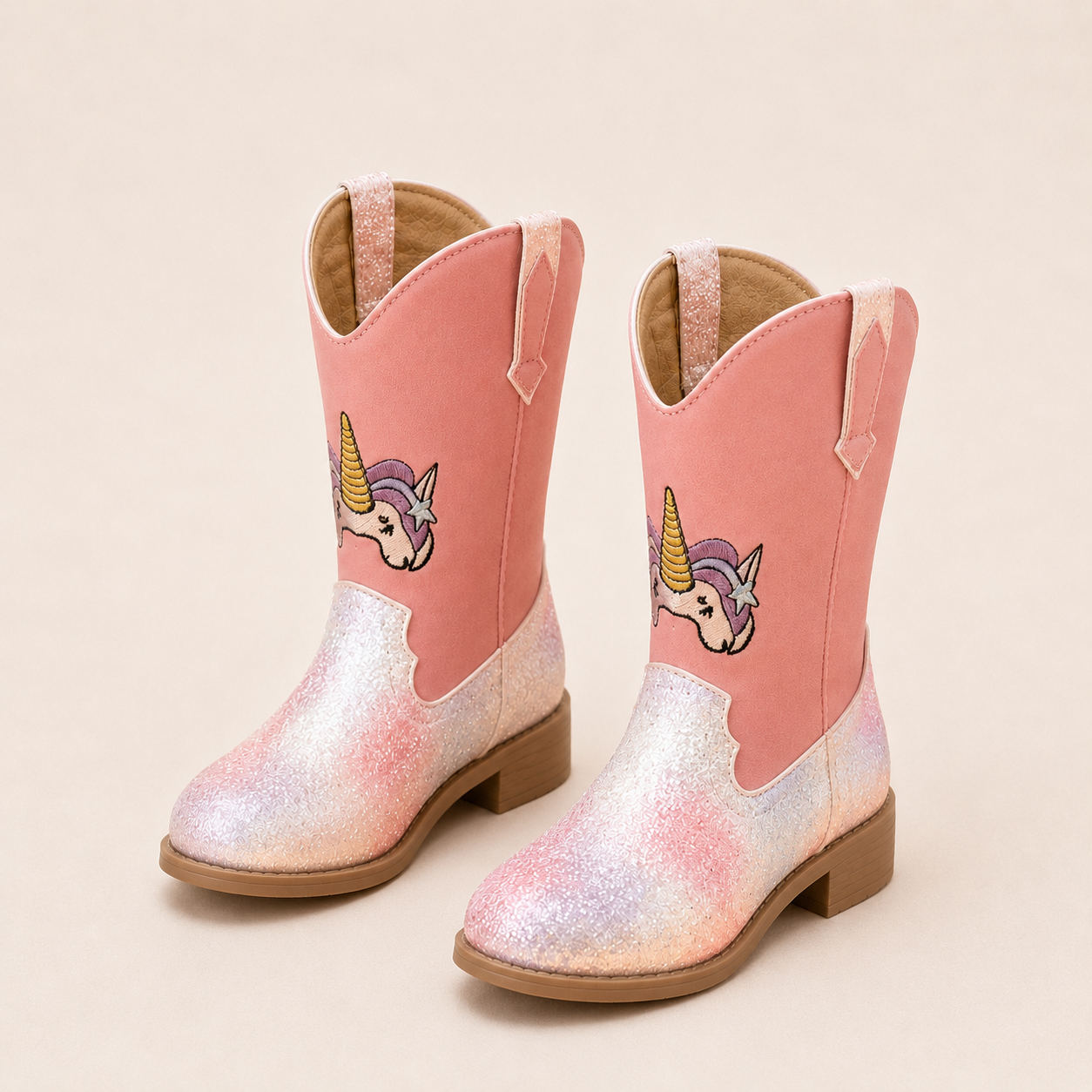 Girls Western Cowboy Boots – Glitter & Embroidered Styles