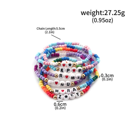 K-Pop Demon Hunters Bracelet Set Mixed Metal Braided Cord & Colorful Seed Bead Bracelets