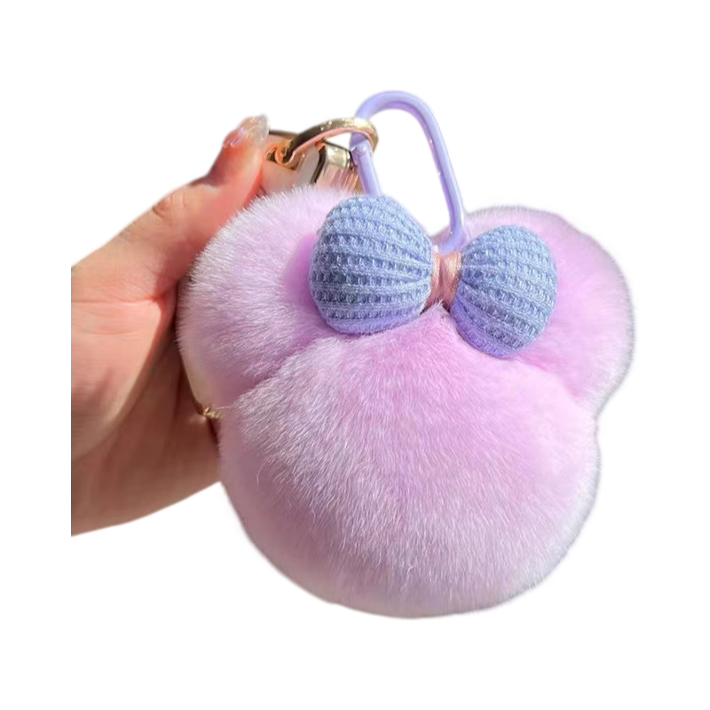Eco-Friendly Plush Animal Keychain Cute Stuffed Car Key Pendant Bag Charm