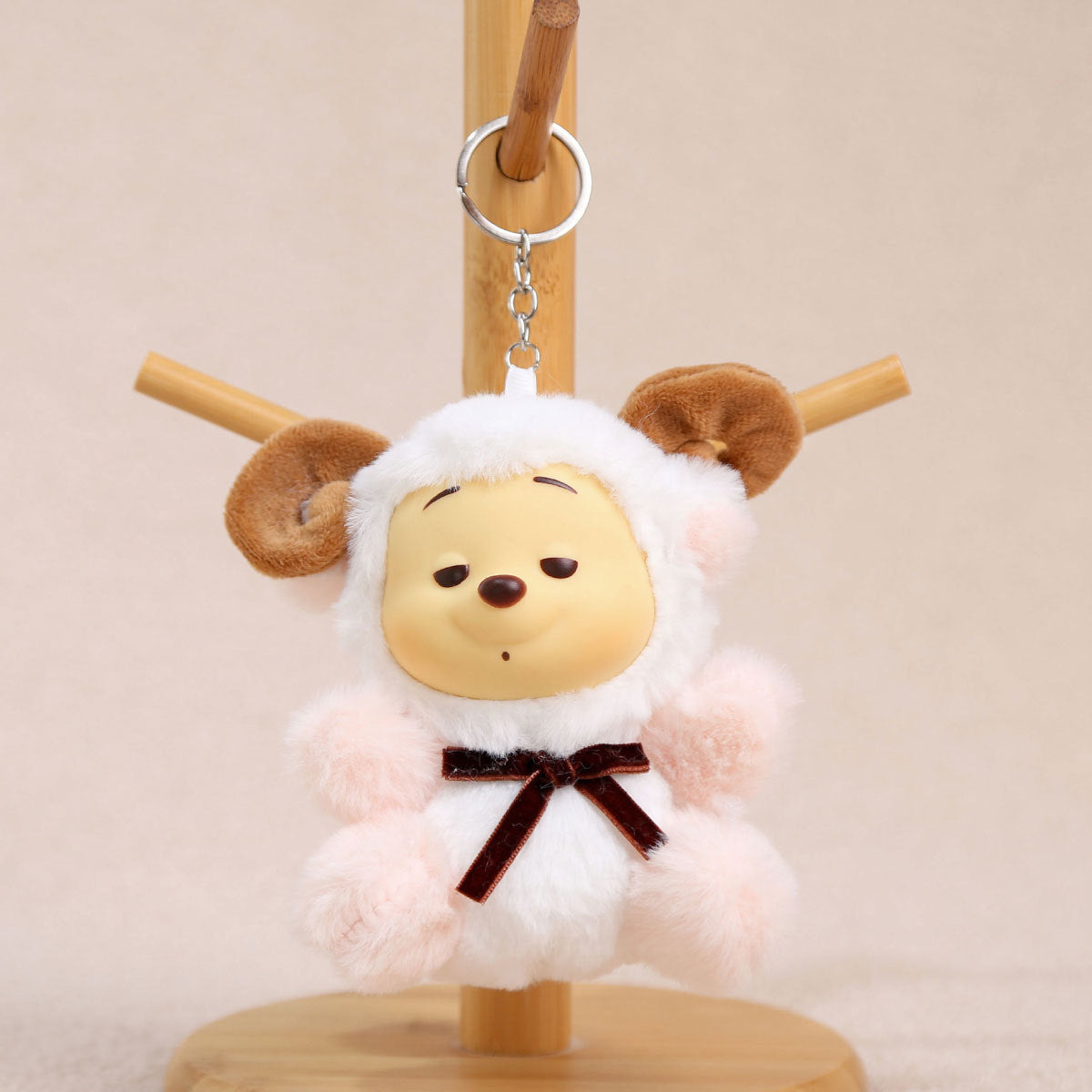 Cartoon Plush Key Chain Vinyl Plush Rabbit Bag Charm Collectible Doll