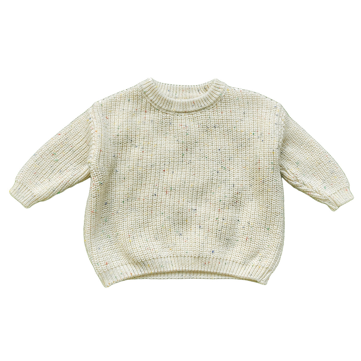 Personalized Name Knit Sweater for Babies & Kids – Custom Yarn Embroidery with Optional Crochet Decorations